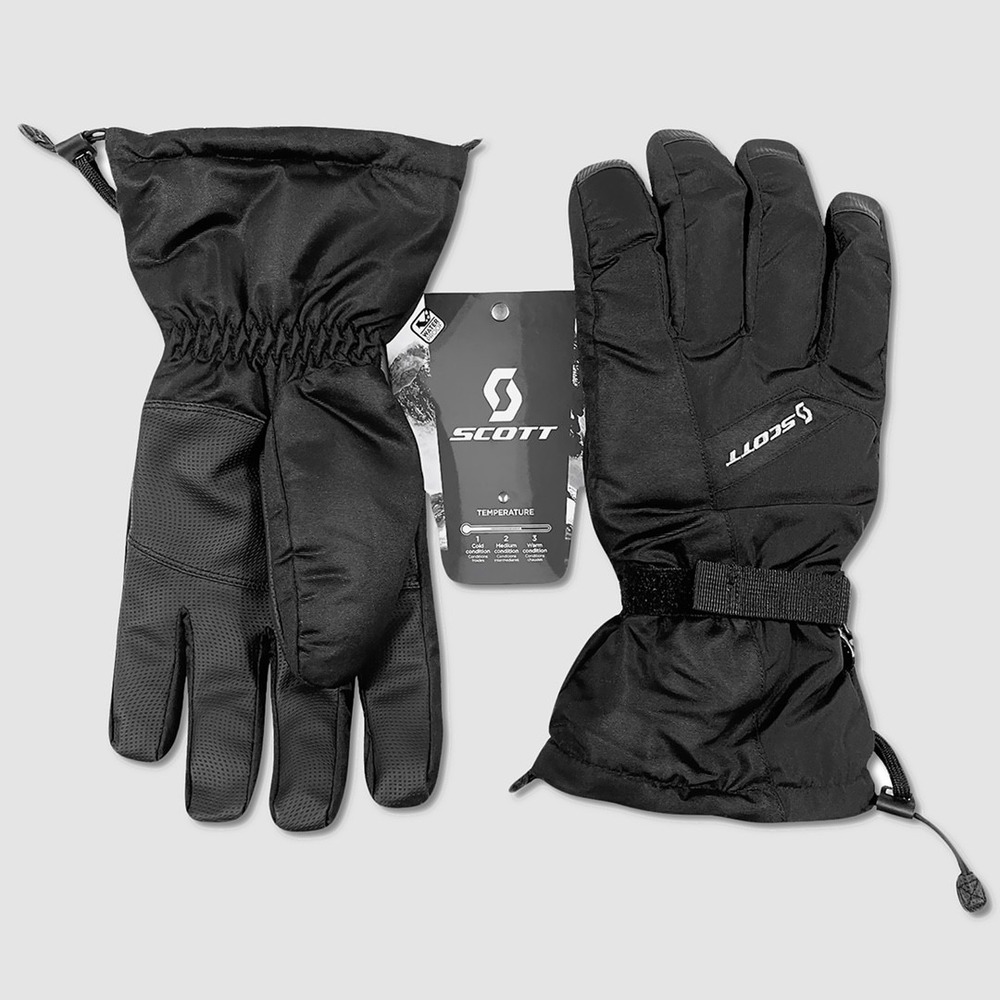 Mens Scott Ultimate Warm Gloves - NWT Size Medium (Size 8.5) Black - #45263-J1